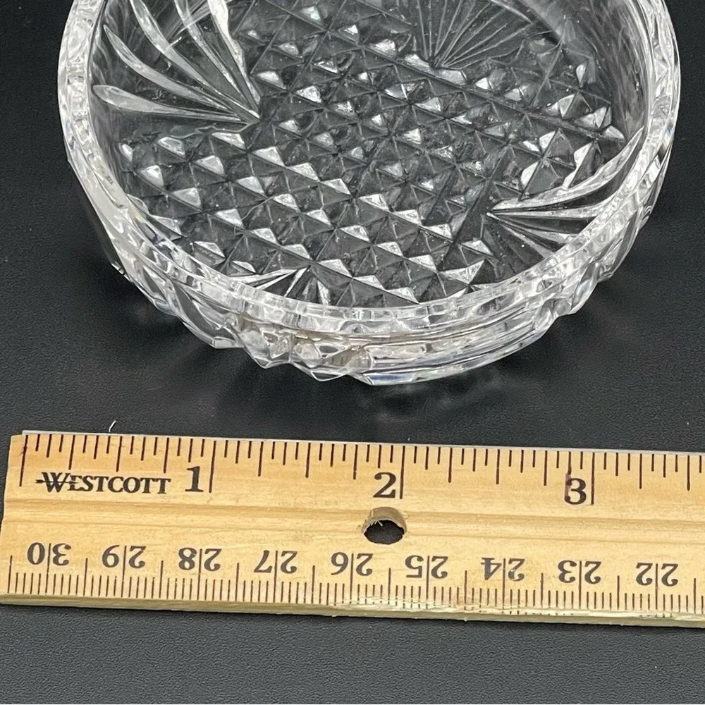 Astral Diamond Cut Bowl Full Lead Handmade Crystal Korea Clear‎ 3 Inch